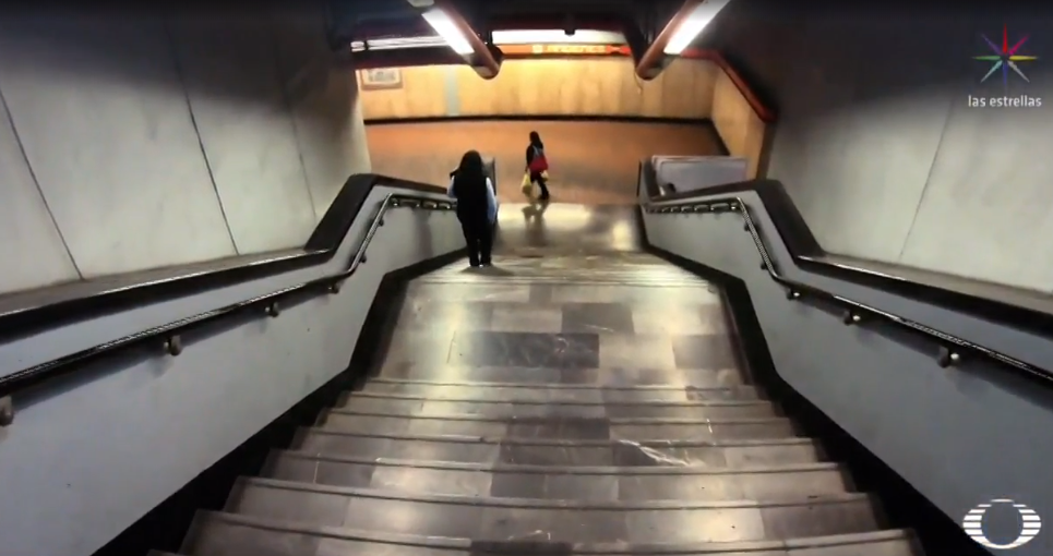 FOTO Escaleras eléctricas en Línea 7 del Metro CDMX podrían operar el 30 de marzo (Noticieros Televisa)