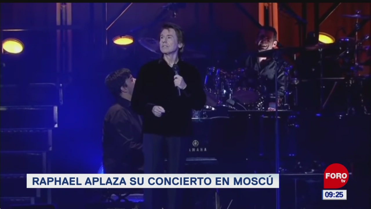 Foto: Raphael aplaza concierto en Moscú