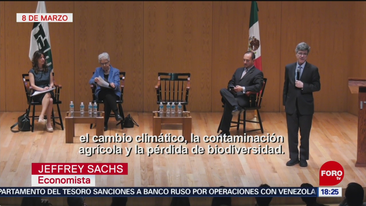 Foto: Estamos en medio de una crisis medioambiental: Jeffrey Sachs