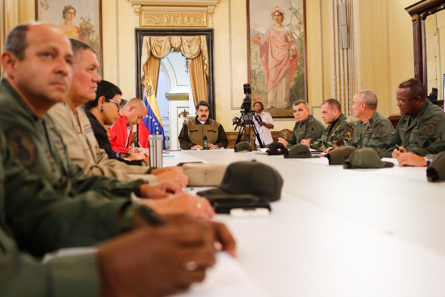 Foto: El presidente Nicolás Maduro anuncia que militares venezolanos protegerán los servicios básicos en el país. El 15 de marzo de 2019