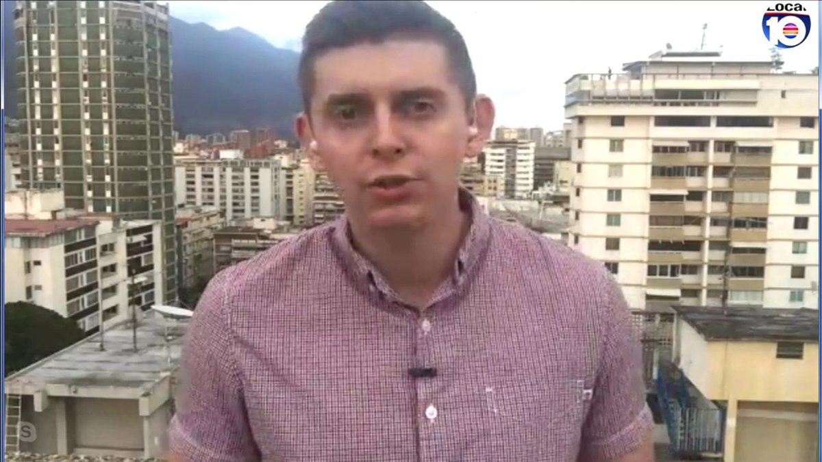 Foto: El periodista estadounidense Cody Weddle habla desde la ciudad de Caracas sobre la crisis política en Venezuela