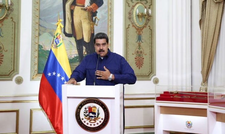 Foto: Nicolás Maduro, presidente de Venezuela, habla en el Palacio de Miraflores, el 11 de marzo del 2019