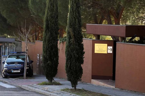 Fotografía del exterior de la embajada de Corea del Norte en Madrid (EFE)