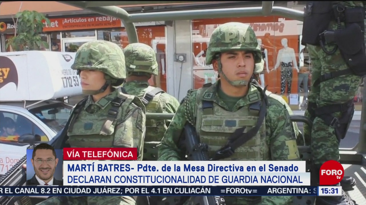 Foto: Guardia Nacional tendrá mando mixto, señala Martí Batres