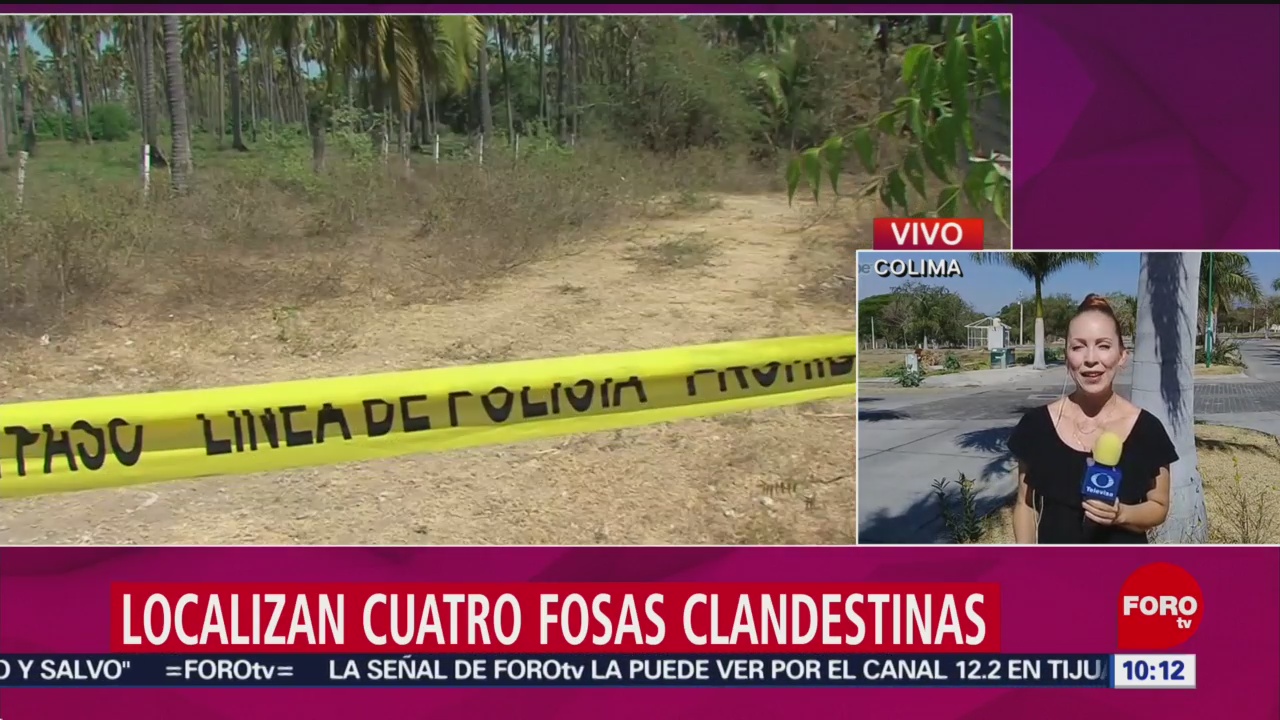 FOTO: Hallan cuatro fosas con restos humanos en Tecomán, Colima, 30 Marzo 2019
