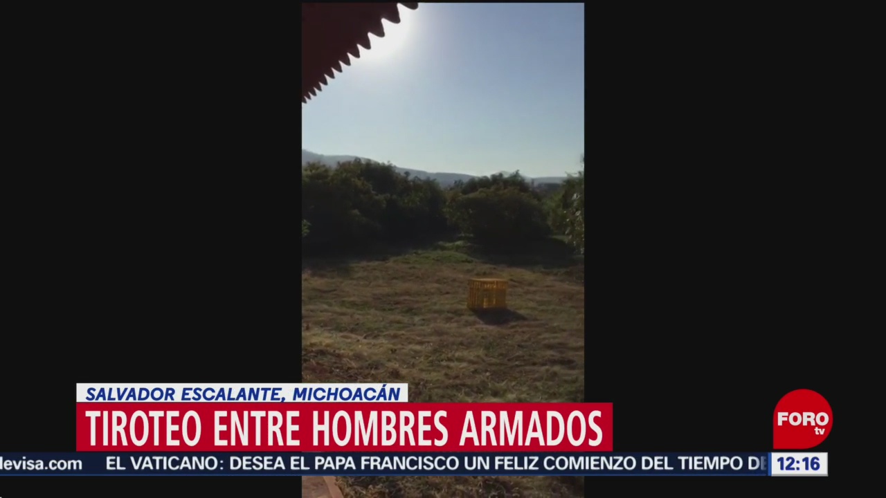 Hombres armados se enfrentaron a tiros en Ixtaro, Michoacán