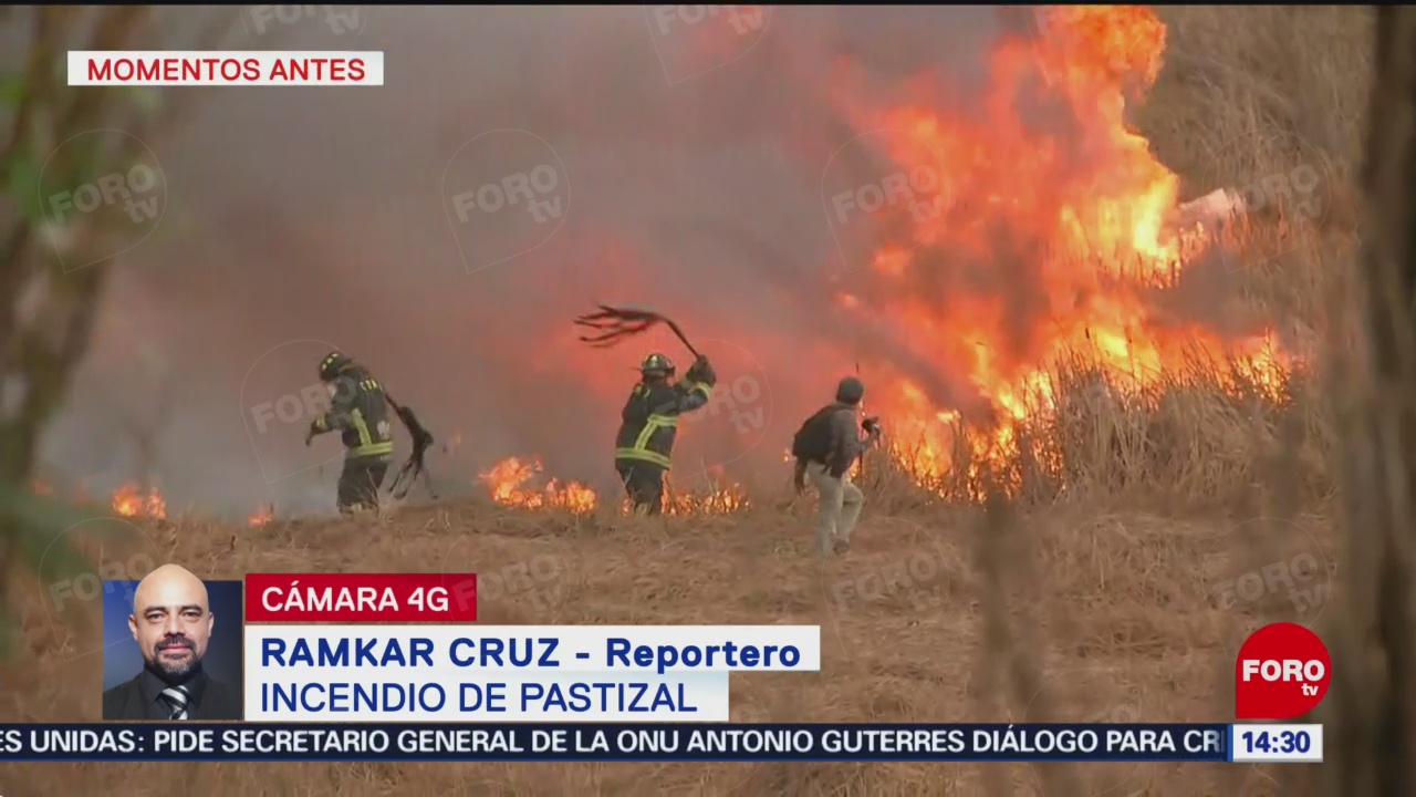 Foto: Incendio de pastizales en Muyuguarda