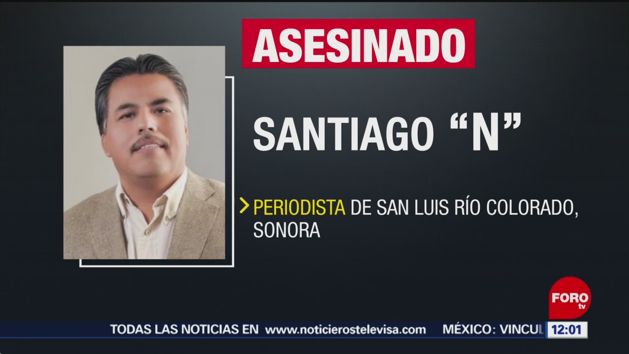 FOTO: Investigan homicidio de periodista en Sonora, 16 marzo 2019