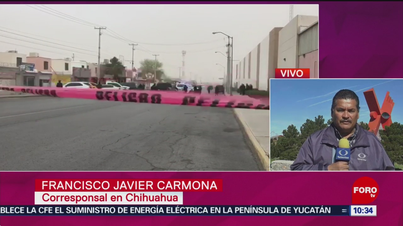FOTO: Investigan homicidio de tres policías en Chihuahua, 9 marzo 2019