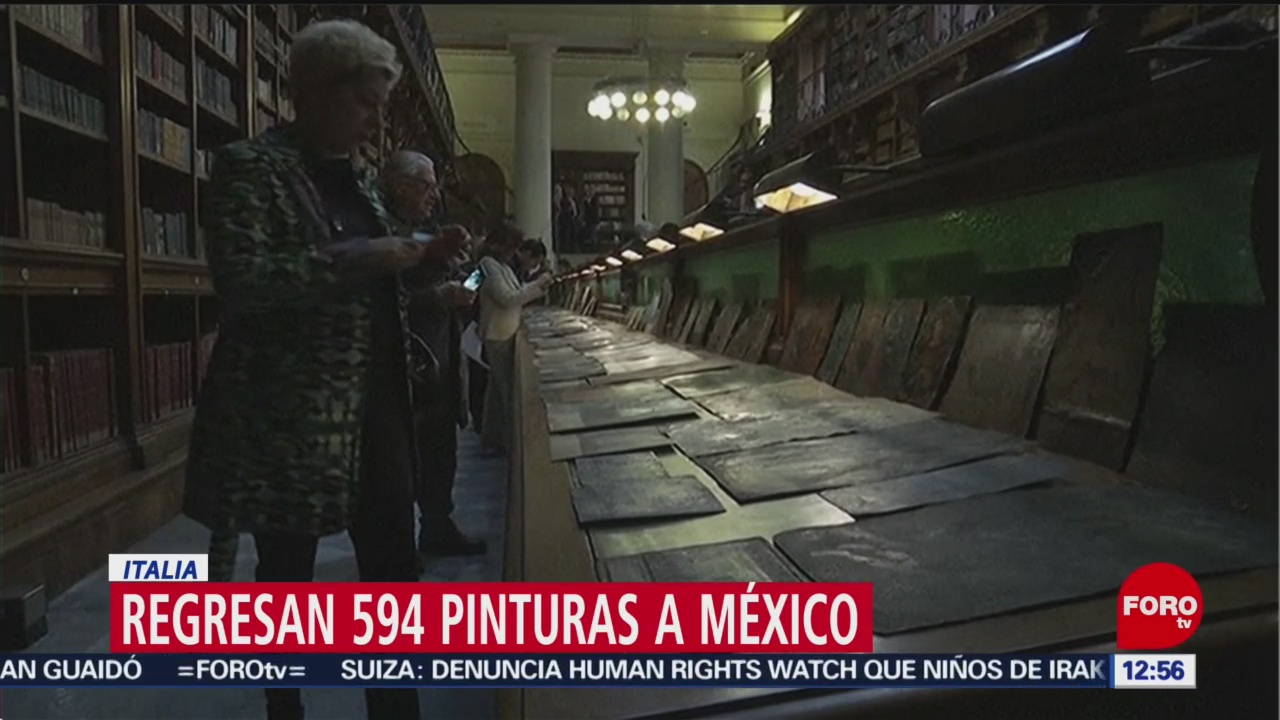 Italia devuelve a México pinturas exportadas ilegalmente