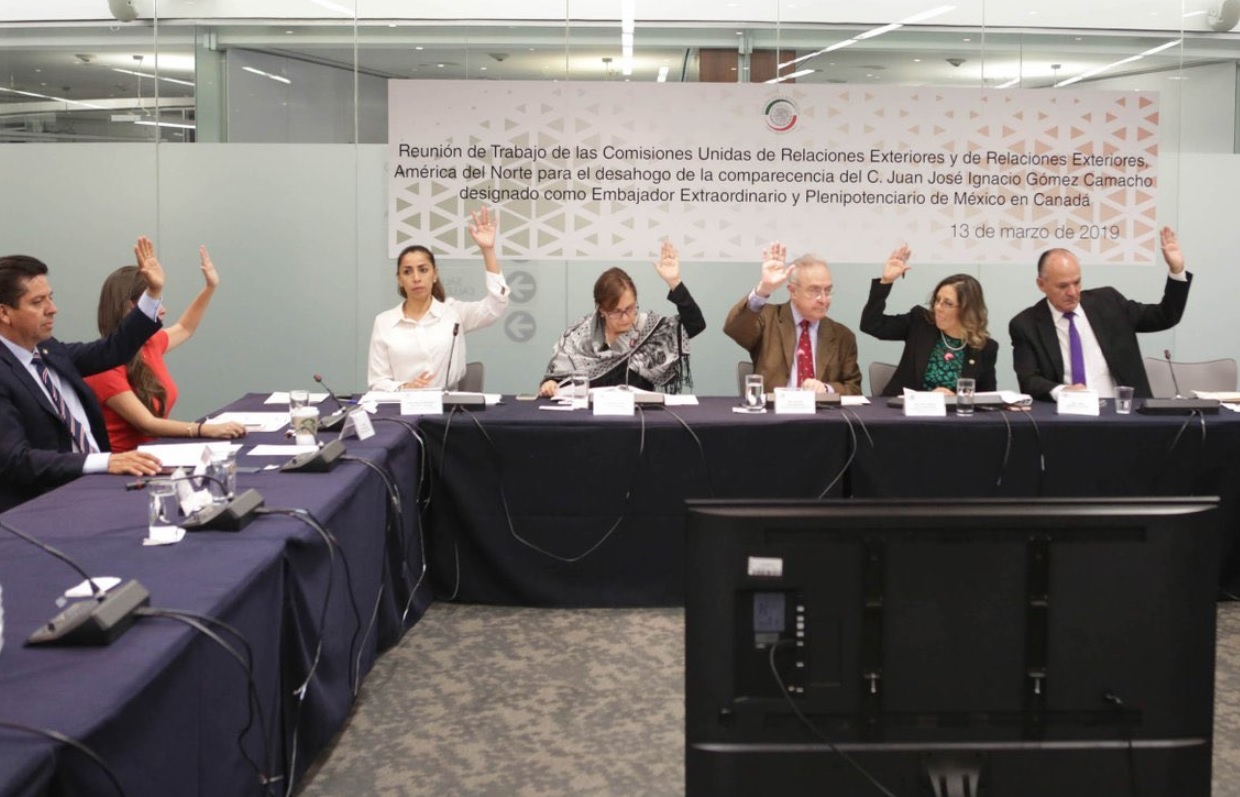 Ratifican en comisiones a Juan José Gómez Camacho como embajador de México en Canadá