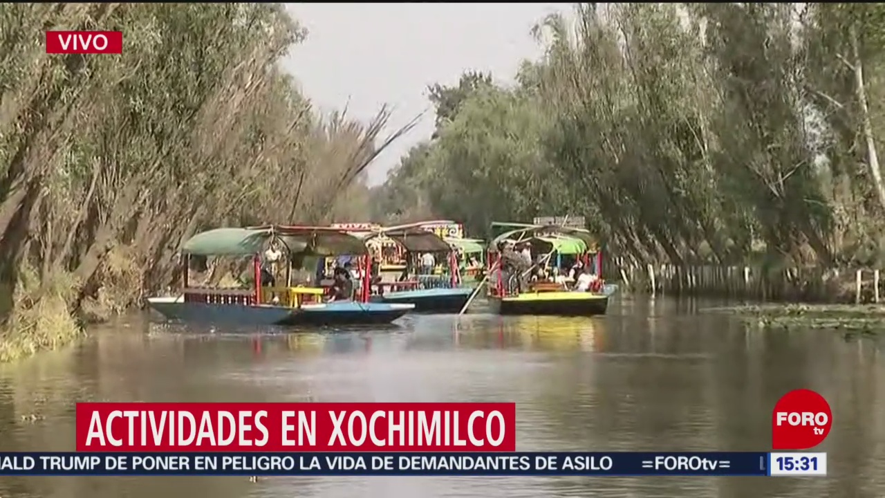 FOTO:Las trajineras de Xochimilco, 23 Marzo 2019