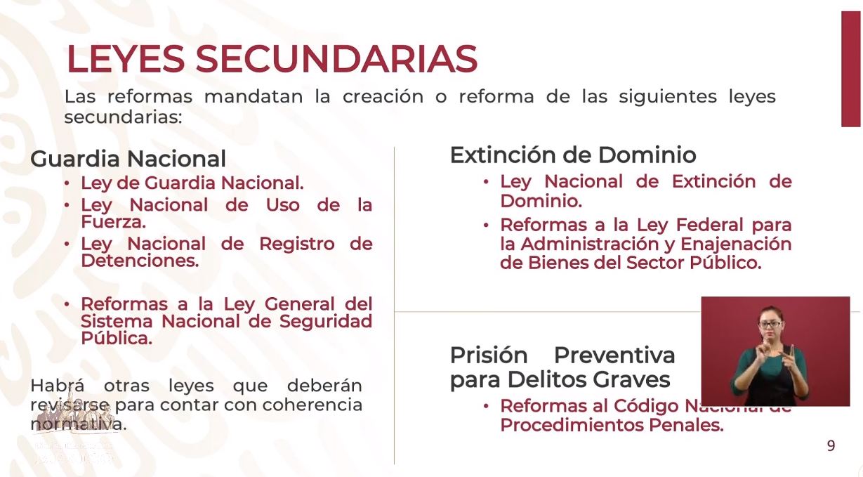 Foto:El gobierno de México anunció que prepara las leyes secundarias para las reformas constitucionales aprobadas, 14 marzo 2019