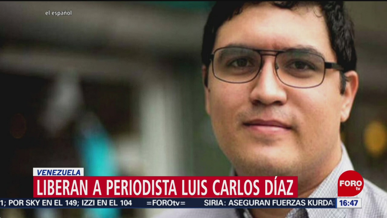 Foto: Liberan al periodista Luis Carlos Díaz detenido en Venezuela
