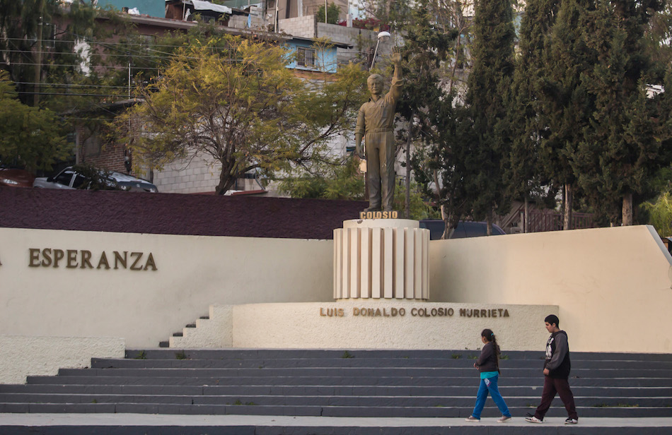 Foto monumento memoria Colosio Tijuana 4 marzo 2019