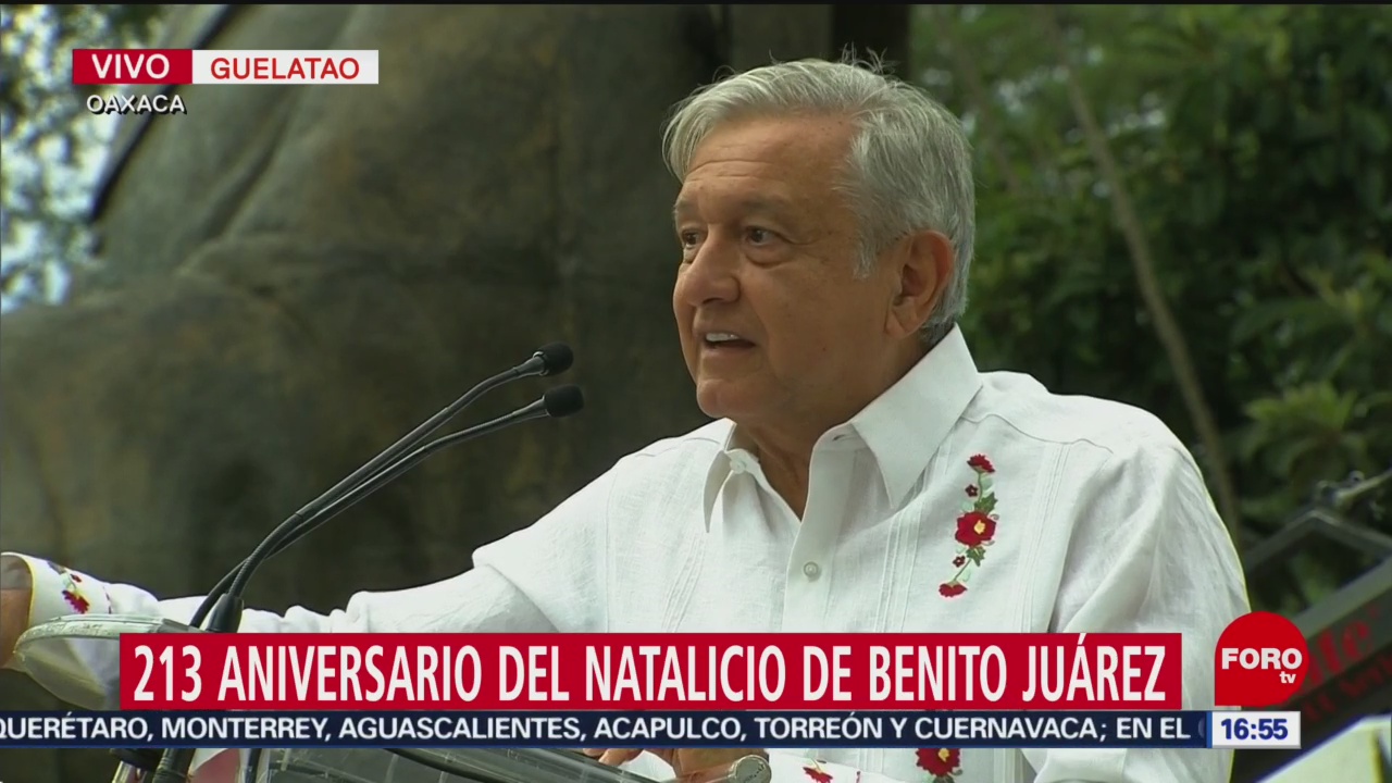 Foto: López Obrador conmemora el natalicio de Benito Juárez