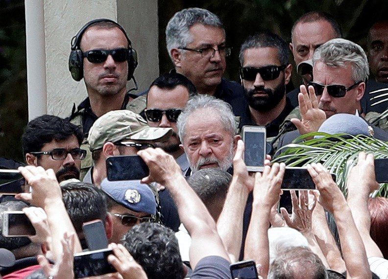 Foto: El expresidente brasileño Luiz Inácio Lula da Silva regresa a prision tras asistir al funeral de su nieto, 2 marzo 2019