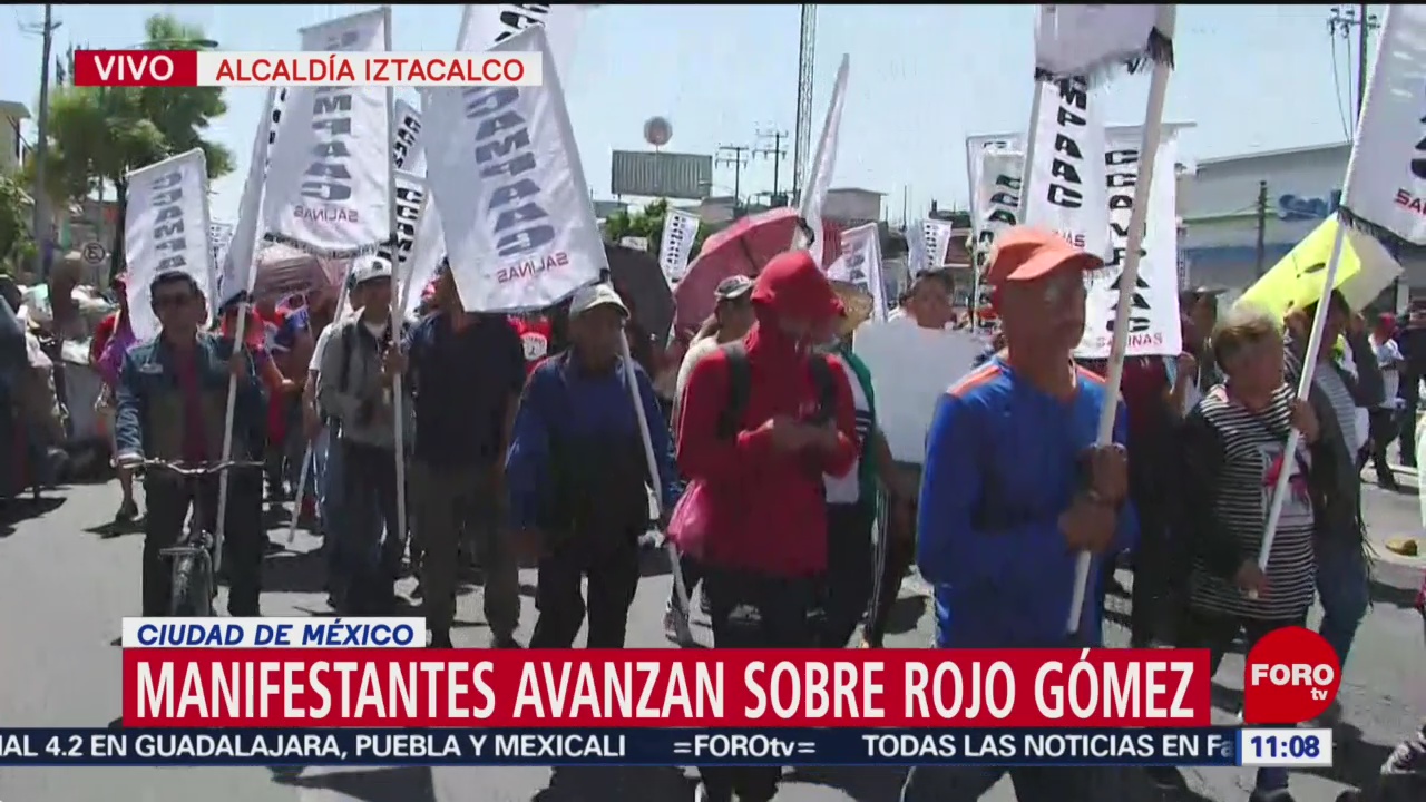 Foto: Manifestantes bloquean vialidad en Rojo Gómez, CDMX