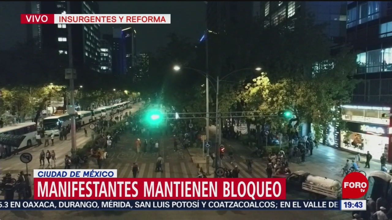 Foto: Manifestantes Bloqueo Reforma Cdmx Trafico 6 de Marzo 2019