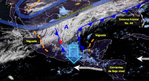 Foto: Sistemas Meteorológicos de las 6:00 horas, 16 marzo 2019