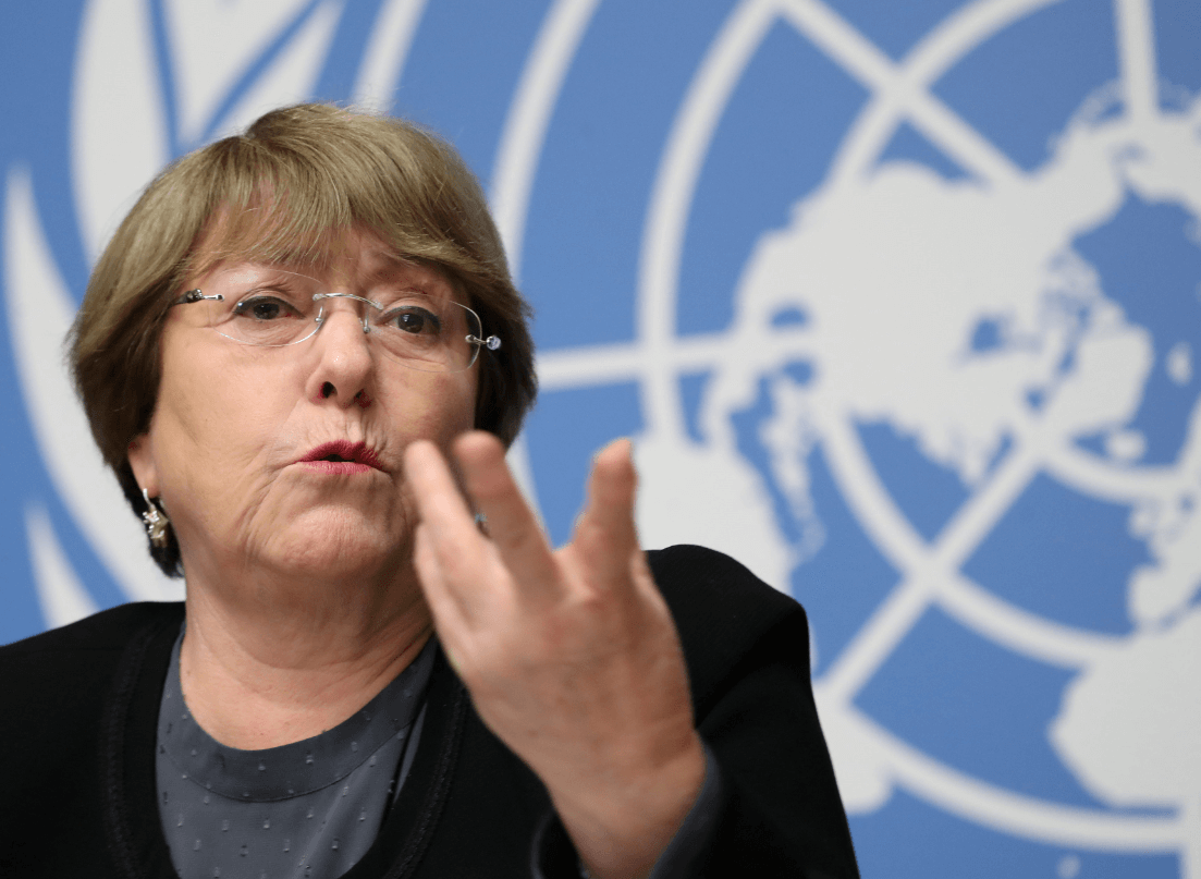 Foto: Michelle Bachelet, alta comisionada de la ONU para Derechos Humanos, 5 de diciembre de 2018, Ginebra, Suiza 