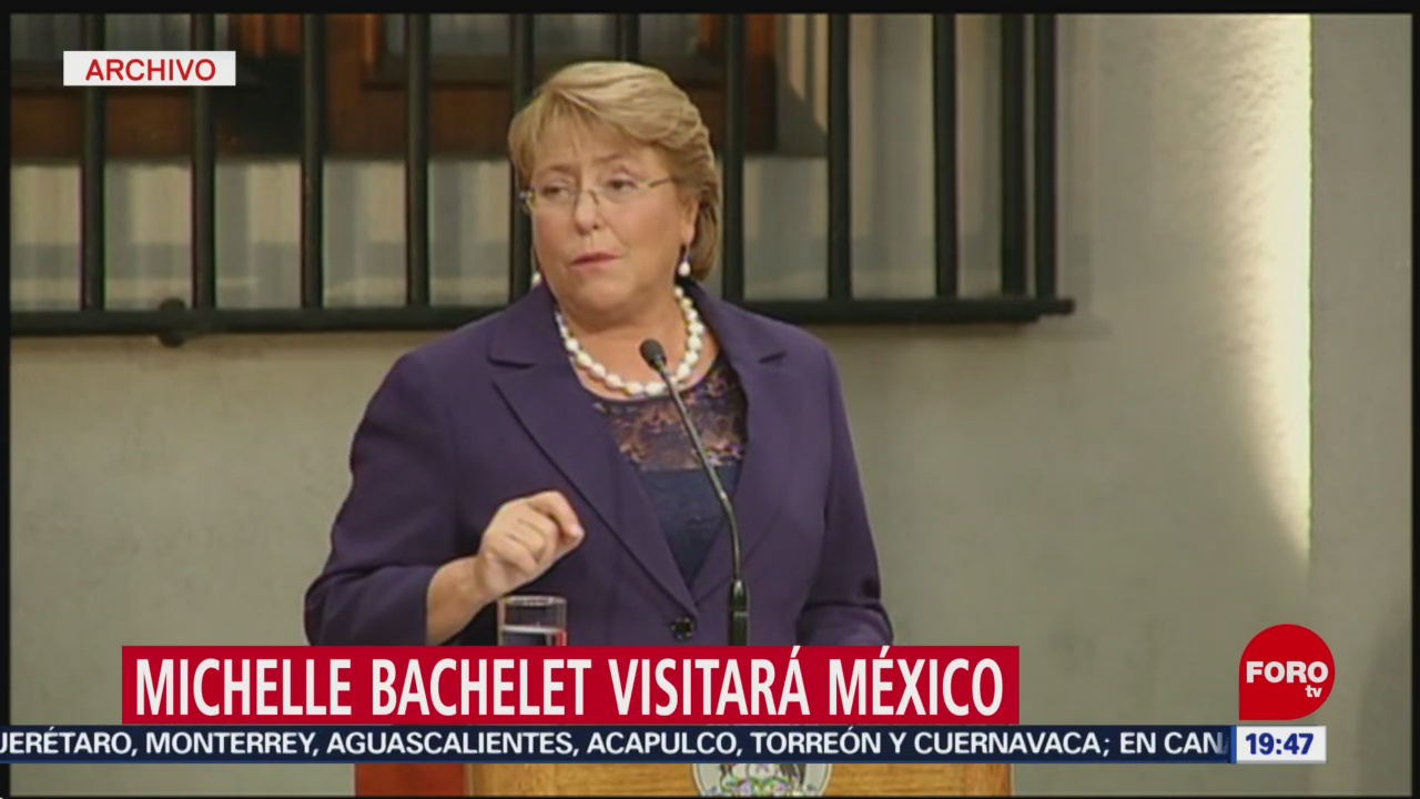 Foto: Michelle Bachelet visitará México