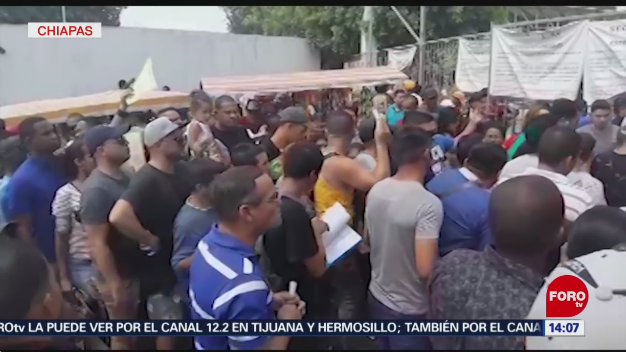 FOTO: Migrantes cubanos irrumpen en las oficinas migratorias de Tapachula, Chiapas, 16 marzo 2019