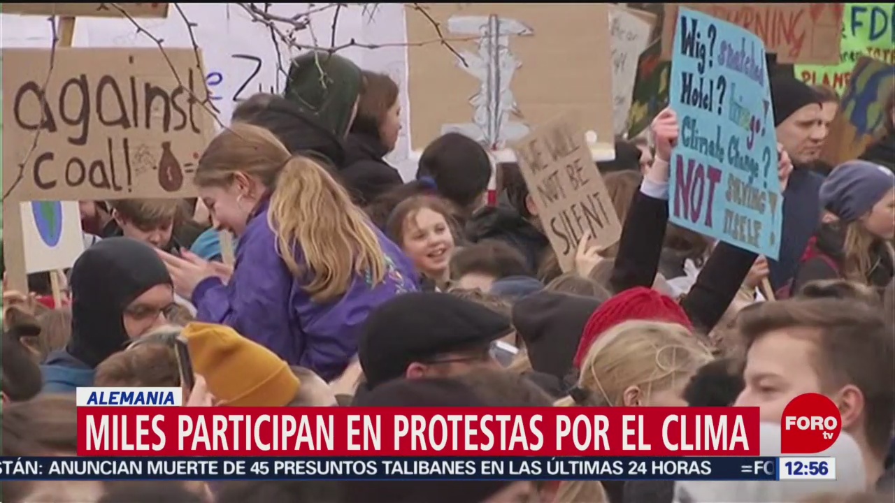 Miles participan en protestas por el clima en el mundo