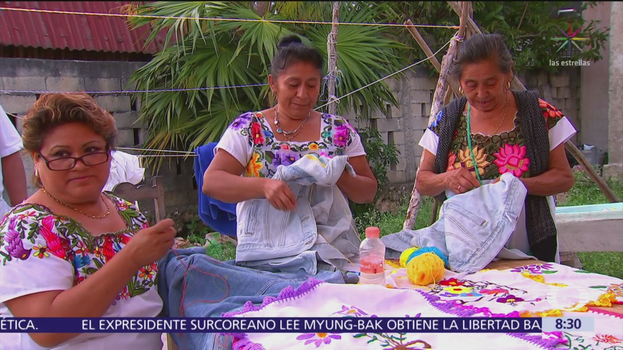 Mujeres mayas emprendedoras conservan tradición en artesanías