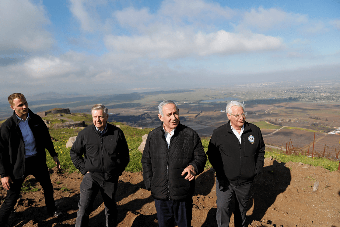 Foto: Netanyahu durante visita a los Altos del Golán, 11 de marzo de 2019, Israel 