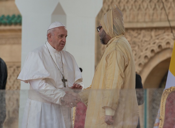 Foto:El papa Francisco pronuncia un discurso después de su reunión con el Rey Mohammed VI de Marruecos, en Rabat, 30 marzo 2019