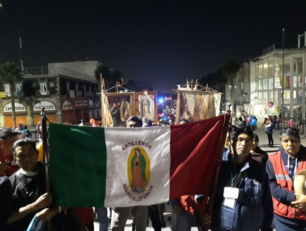 Foto:Miles de peregrinos de Tenancingo llegan a la Basílica de Guadalupe, 13 marzo 2019