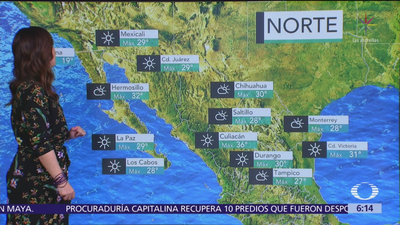 Pronostican ambiente caluroso en gran parte de la República Mexicana