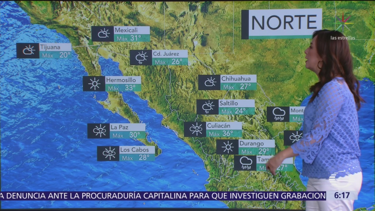 Pronostican chubascos y tormentas en noreste, oriente y sureste de México