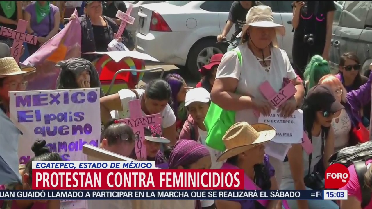 FOTO:Protesta contra feminicidios en Edomex, 8 MARZO 2019