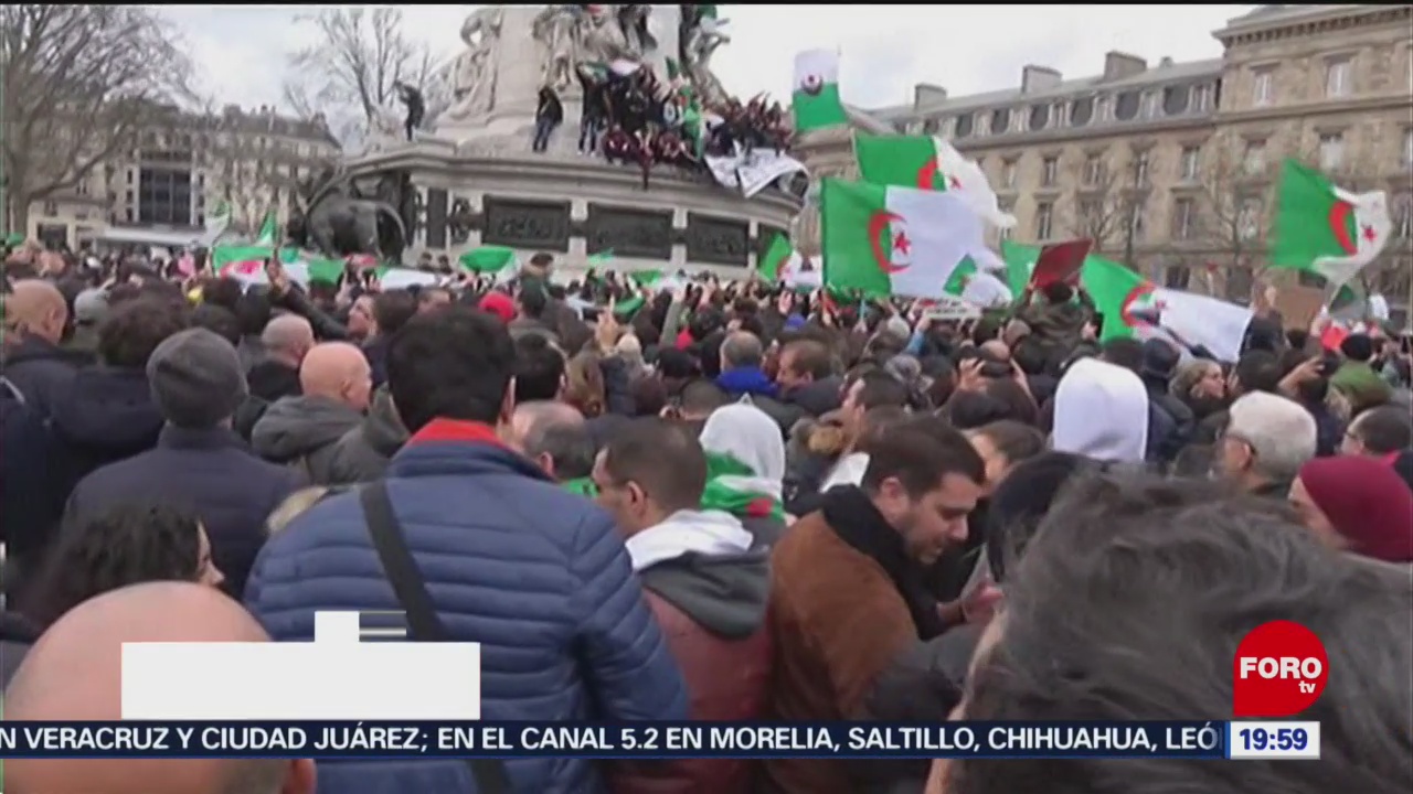 FOTO: Protestan contra quinta candidatura en Argelia, 3 marzo 2019