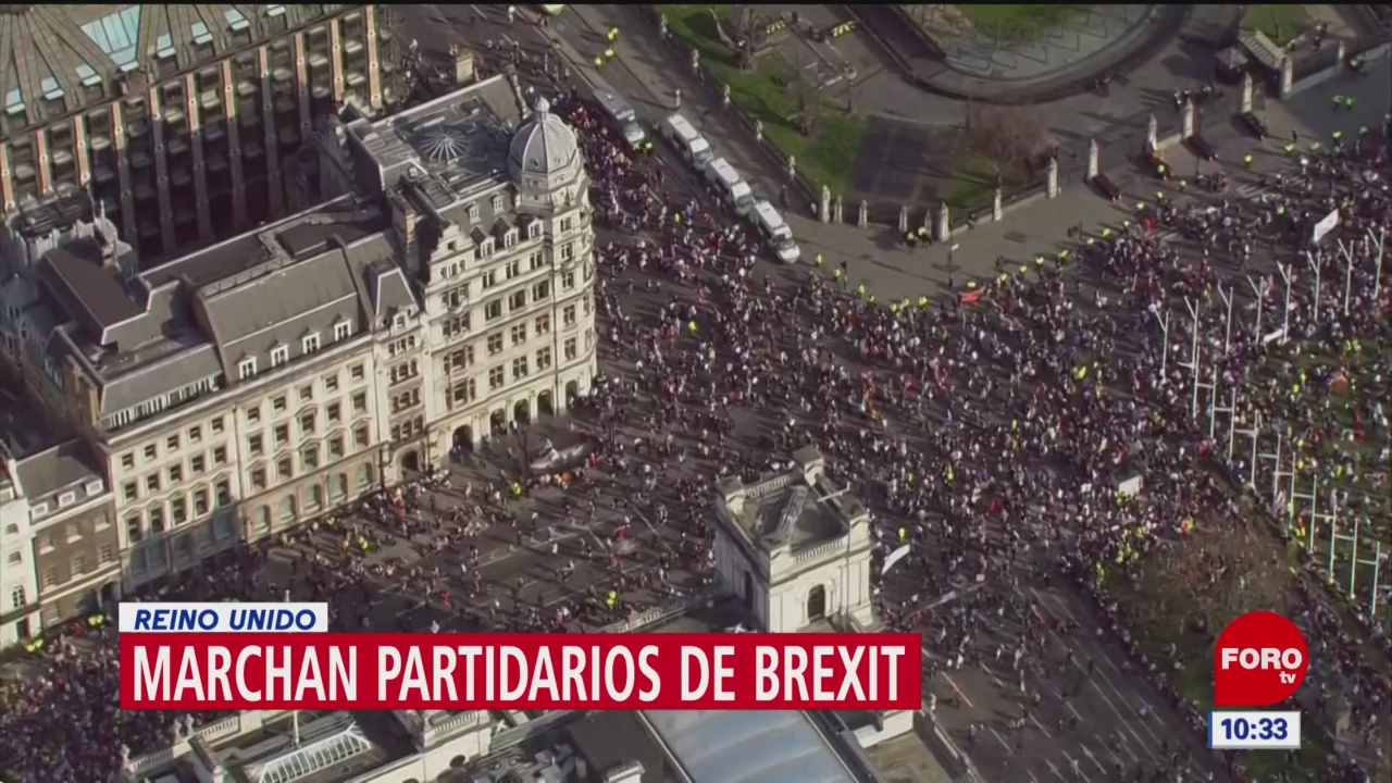 Foto: Protestas Reino Unido Brexit Gran Bretaña UE 29 de Marzo 2019