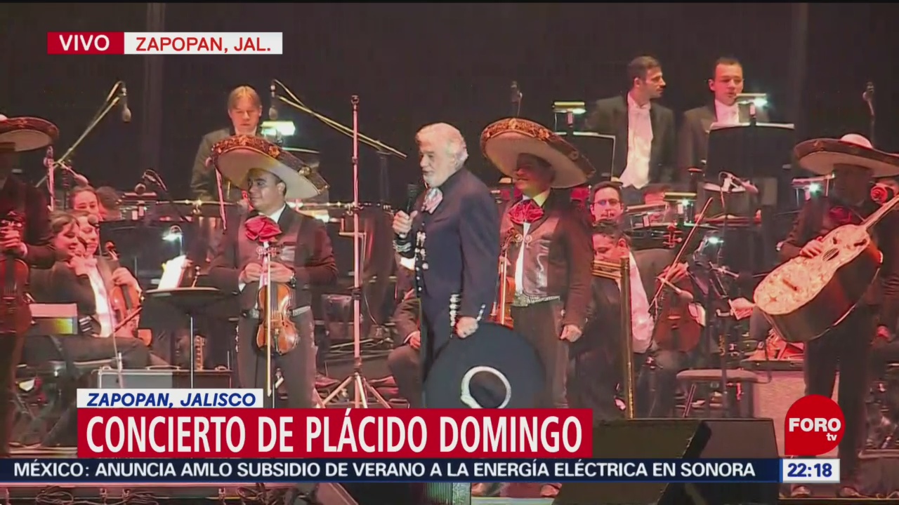FOTO: Realizan concierto de Plácido Domingo en Zapopan, Jalisco, 3 marzo 2019