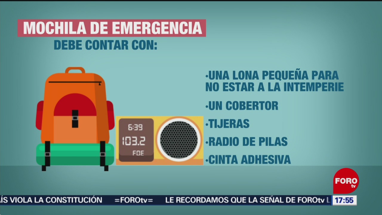 Foto: Recomiendan armar mochila de emergencia en Puebla