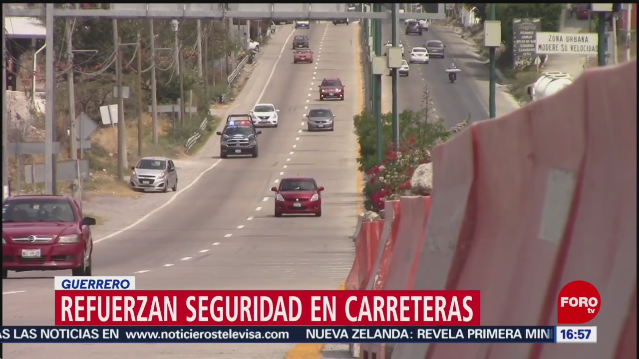 FOTO: Refuerzan seguridad en carreteras en Guerrero, 17 marzo 2019