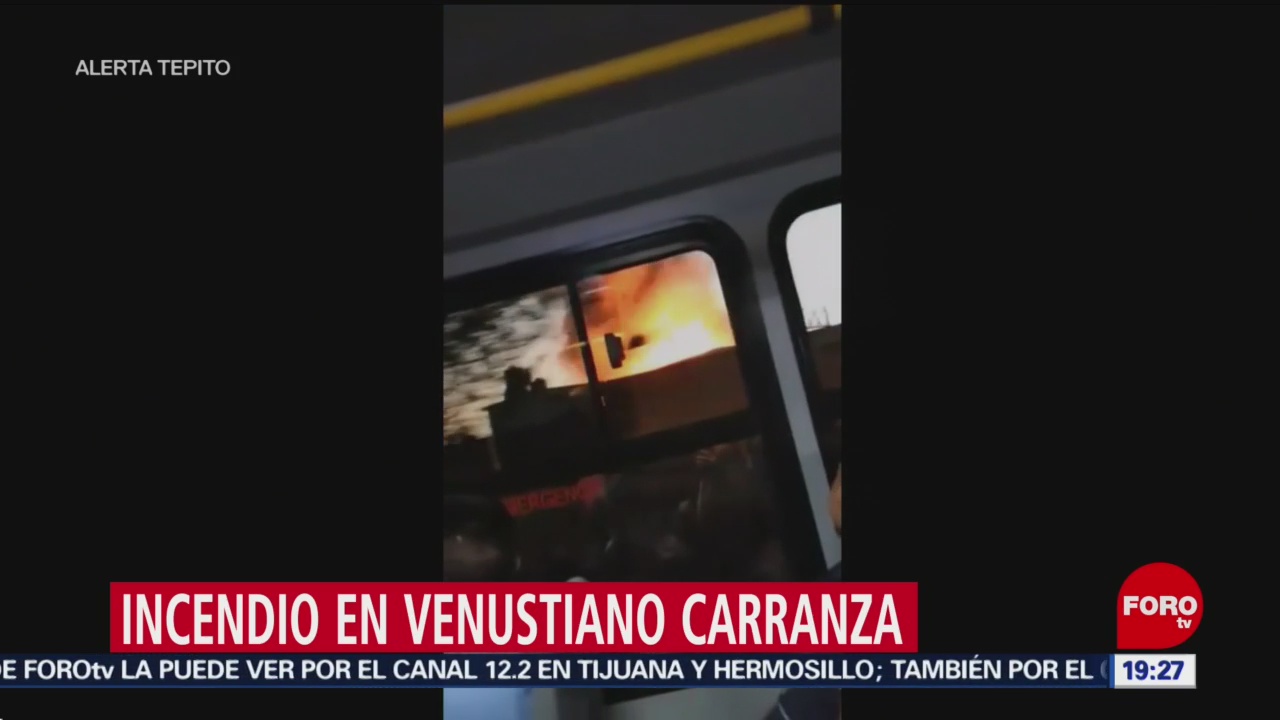 Foto: Reportan Incendio Alcaldía Venustiano Carranza CDMX 15 de Marzo 2019