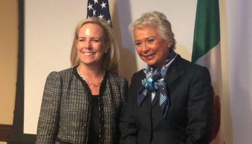 Sánchez Cordero y Kirstjen Nielsen se reúnen en Miami; tratan temas migratorios