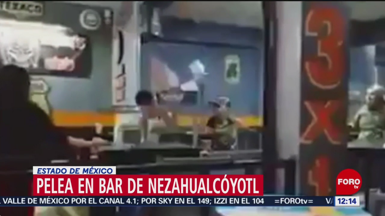 Se desata riña entre empleados y clientes de bar en Neza, Edomex
