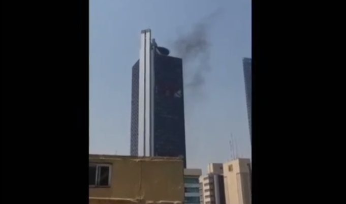 FOTO Se registra columna de humo en Torre Bancomer CDMX FOROtv 14 marzo 2019 cdmc