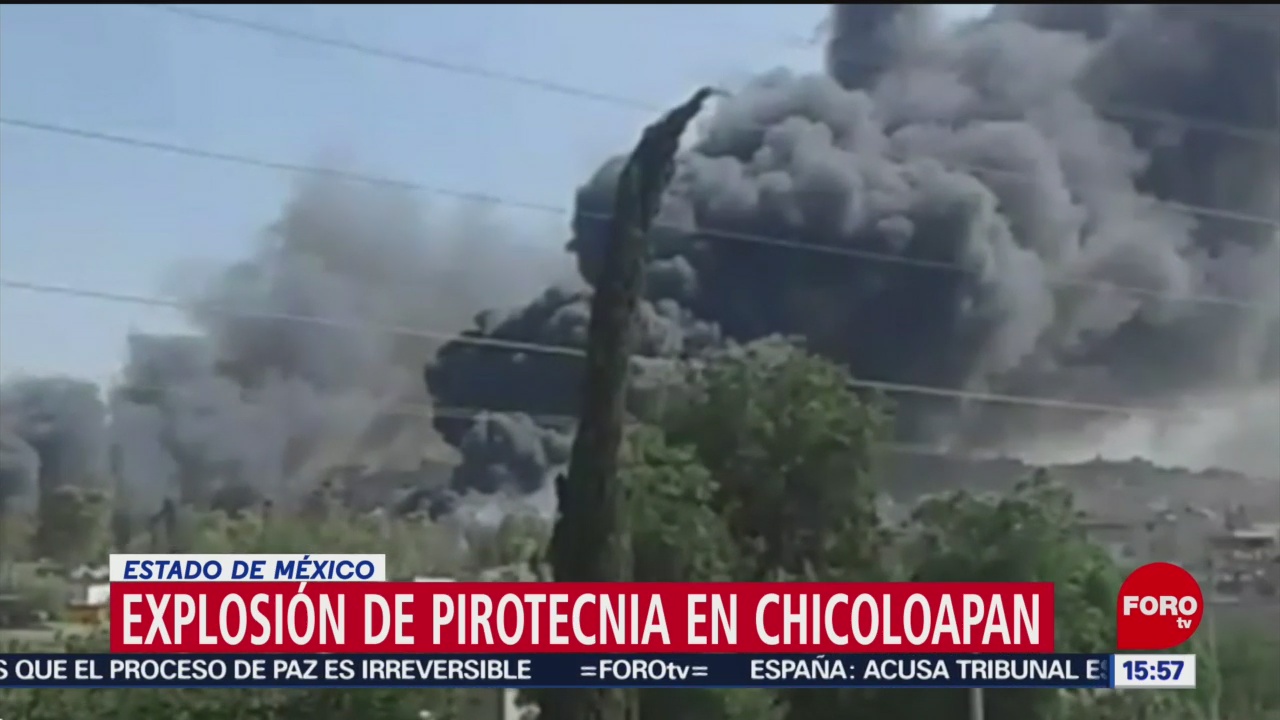 Foto: Se registra explosión de pirotecnia en Edomex