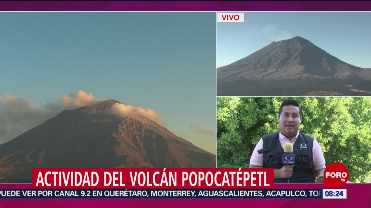 FOTO:Semana de actividad importante en el volcán Popocatépetl, 23 Marzo 2019