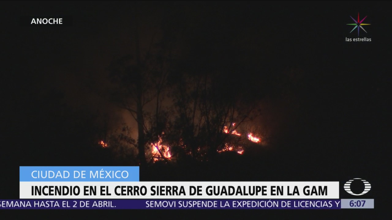 Sofocan incendio en cerro Sierra de Guadalupe en la GAM, CDMX