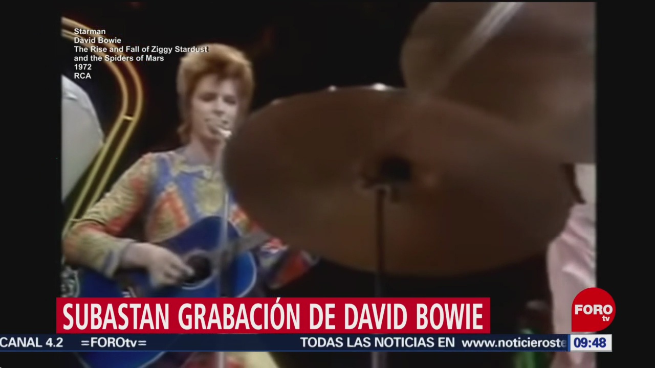 FOTO: Subastan en Reino Unidodemo de ‘Starman’ de David Bowie, 17 marzo 2019