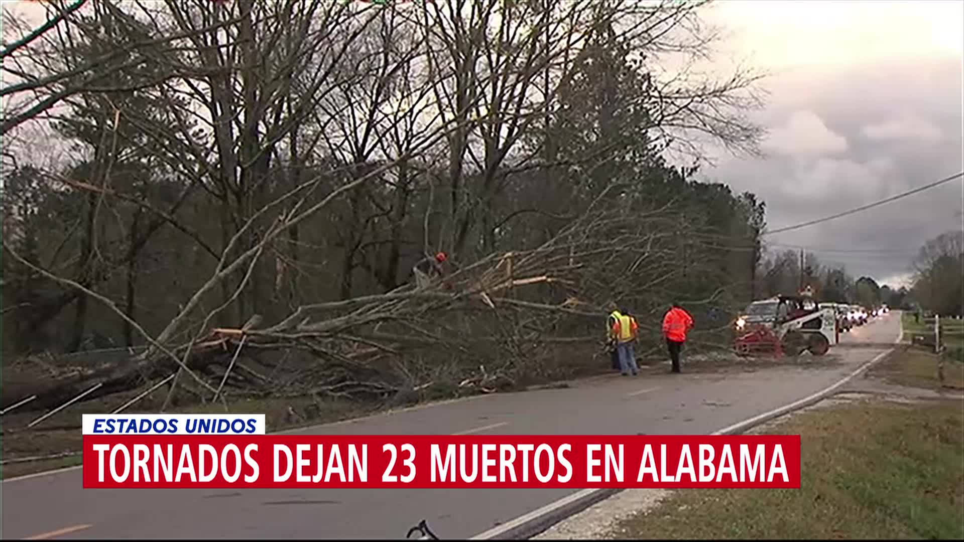 Sube a 23 la cifra de muertos por tornados en Alabama, EU