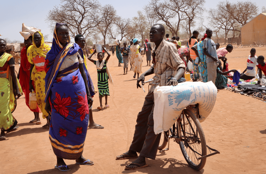 Foto: Personas en Sudán del Sur, 20 de febrero de 2018